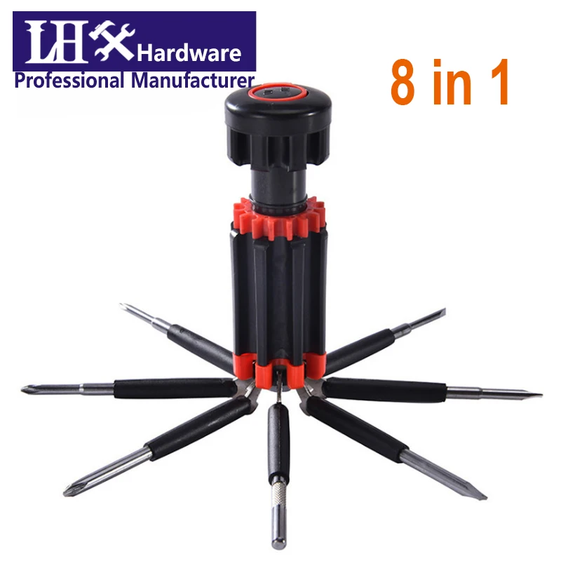 

Набор многофункциональных отверток DYP110 8 в 1 светодиодный Ной лампой для домашнего оборудования ручные инструменты «сделай сам»