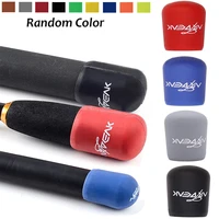 1pcs fishing rod handle protective case silicone lure rod bottom protector fishing accessories random color