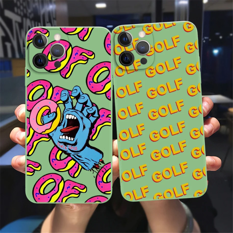 

Luxury Tyler the creator Golf IGOR bees Phone Cover For iPhone 11 12 13 14 Pro Max X XR XS Max 14Plus 13Mini Green Soft TPU Case