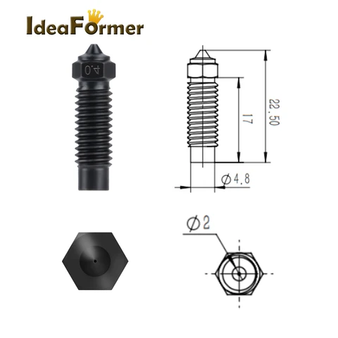 IdeaFormer форсунки для Elegoo Neptune 4 Max/4 Plus 0,4/0,6/0,8 мм