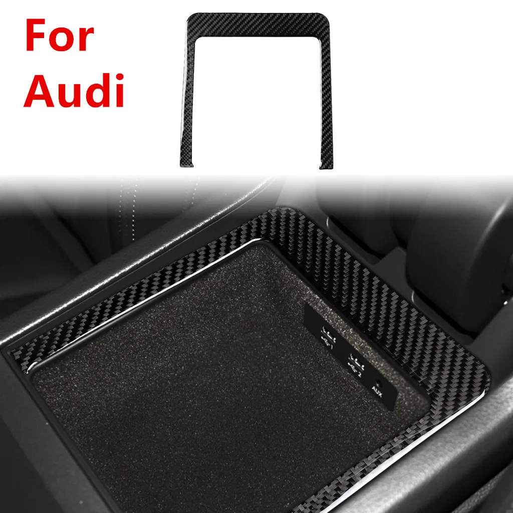 

Наклейка на подлокотник для Audi 2016-2019 Q7 SQ7, отделка каркаса из углеродного волокна, модификация интерьера Audi
