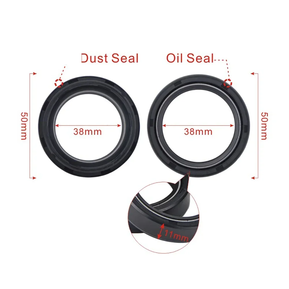 Демпфер 38x50x11 38x50 для передней подвески мотоцикла масляное уплотнение 38 50