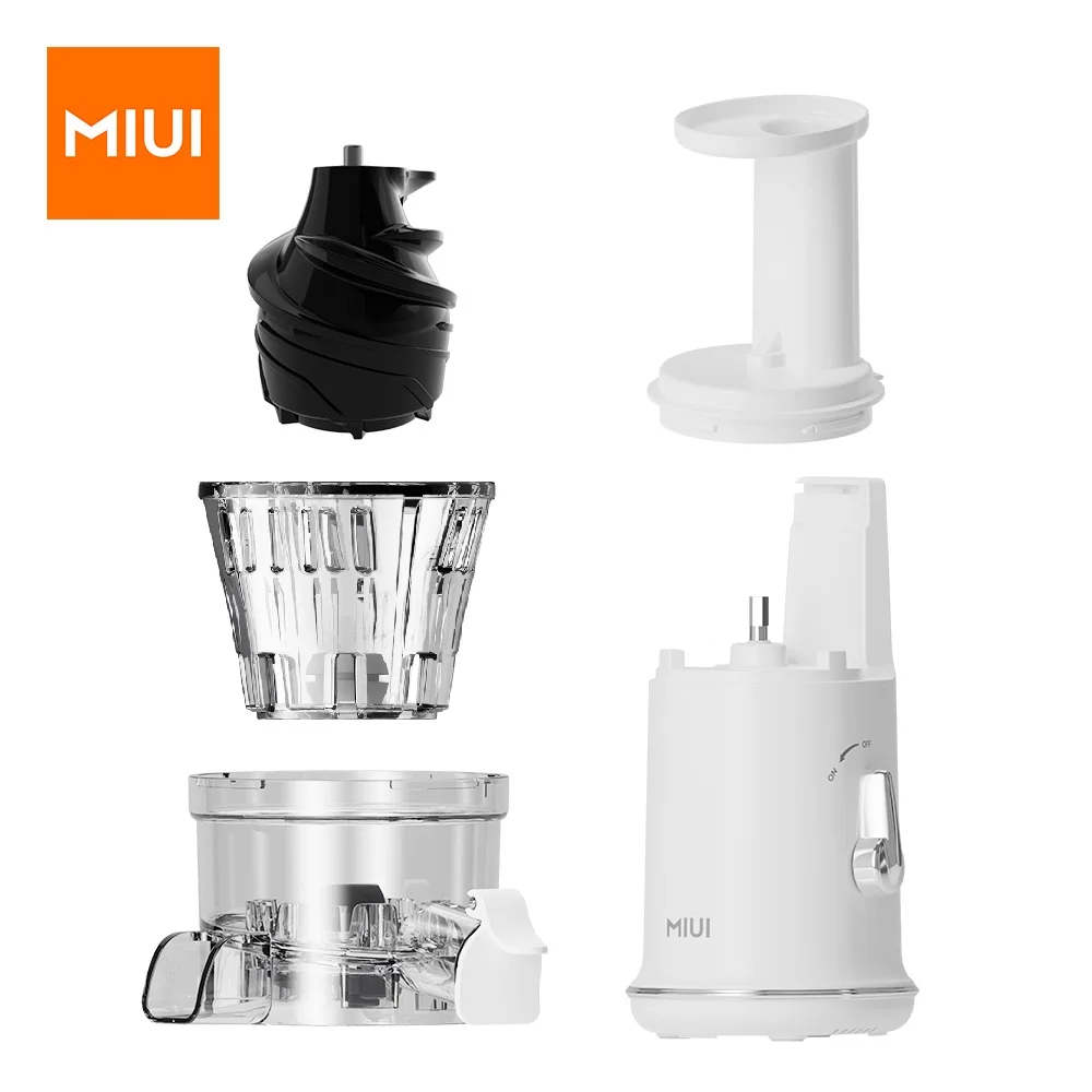 

MIUI Slow Juicer Mini-Pro Accessories (main unit / strainer / auger / feeder cup / rubber stopper) Home Electric