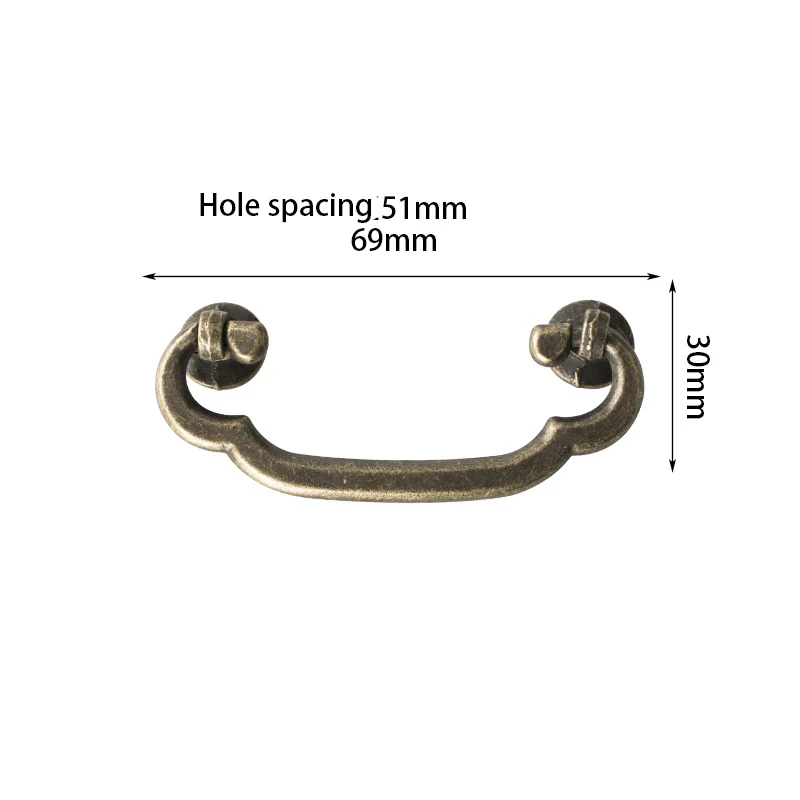 2 шт. ручки для ящиков из цинкового сплава