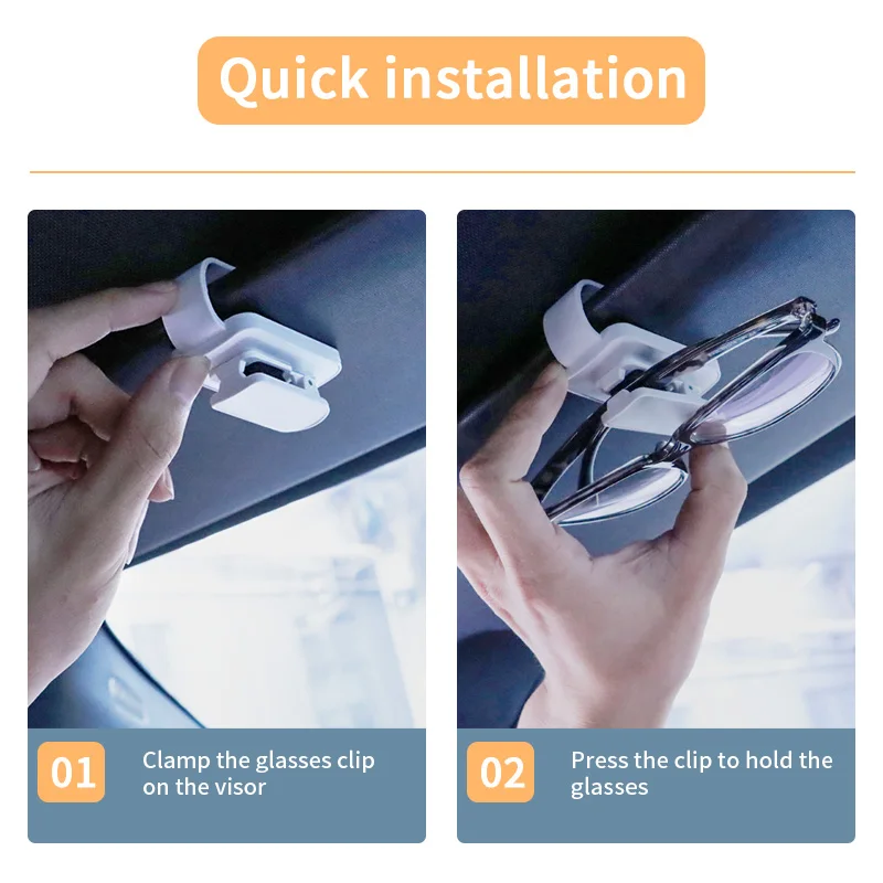 For Benz GLS Auto Sun Visor Glasses  Holder Fastener Clip Holder For Ticket Card Sunglasses Multi-Function  Auto Interior Access images - 6