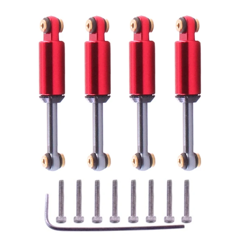 

4Pcs Metal Mini Shock Absorber Damper for 1/24 RC Crawler Car Axial SCX24 90081 AXI00001 Upgrade Parts Accessories