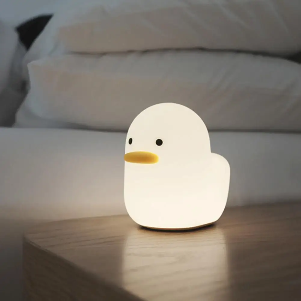 

Duck Lamp Super Soft Practical Enhance Atmosphere Touch Sensor Animal Duck LED Night Lamp Desk Lamp for Household