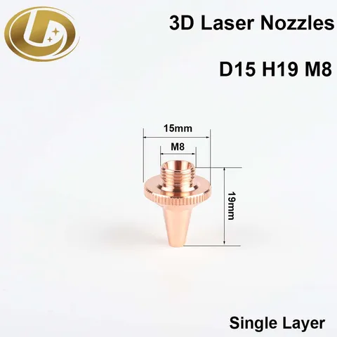 Сварочные сопла D15 H19 M8 медные Raytools