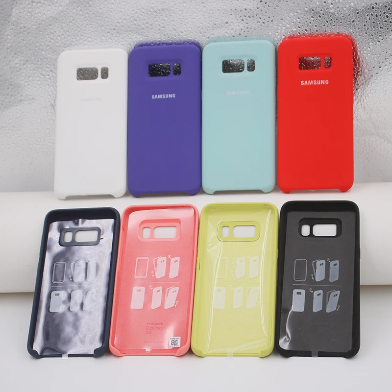 Чехол для телефона SAMSUNG Galaxy S8 G950 SM-G950F G950FD Plus + G955 SM-G955F G955FD жидкий силиконовый