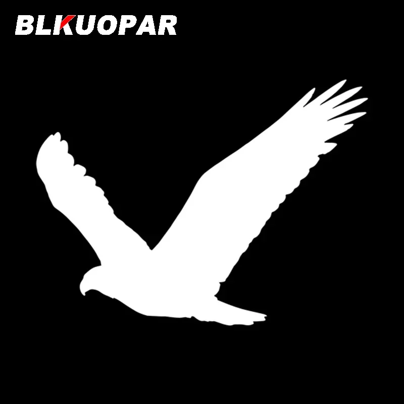

Автомобильная наклейка BLKUOPAR против столкновений с черной птицей и орлом, забавная простая наклейка на окклюзию с царапинами, шлем, автомобильные аксессуары