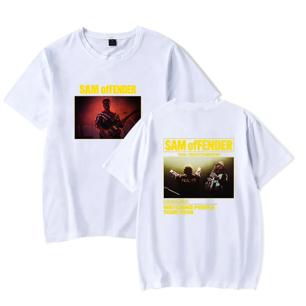 Фото Футболка Sam Fender People Watching TOUR 2026: мерч с крутым принтом для мужчин и женщин, уличная одежда №2
