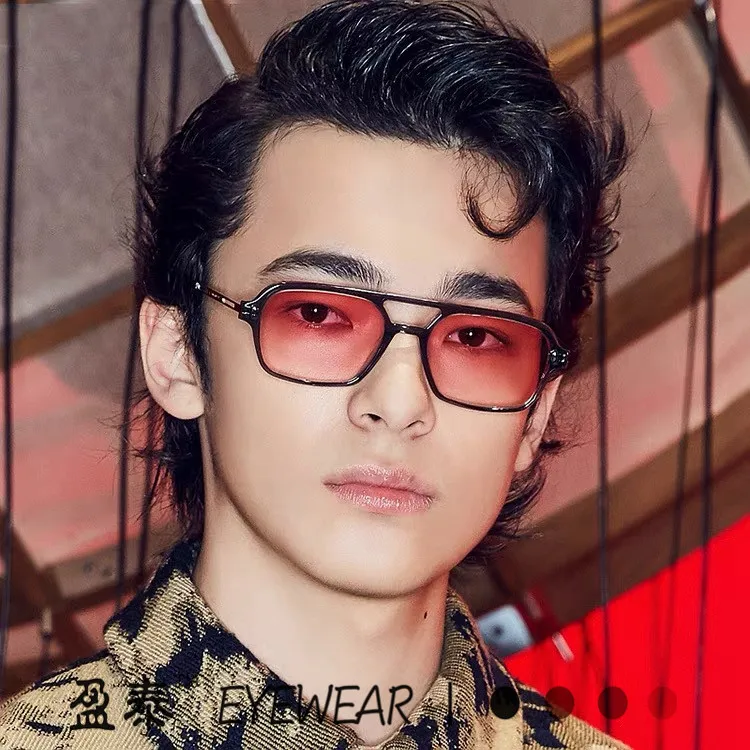 

2022 Fashion Cool Men Driving Glasses Goggle Summer Style Gradient Brown Sunglasses Vintage Pilot Sun Glasses Punk Oculos De Sol