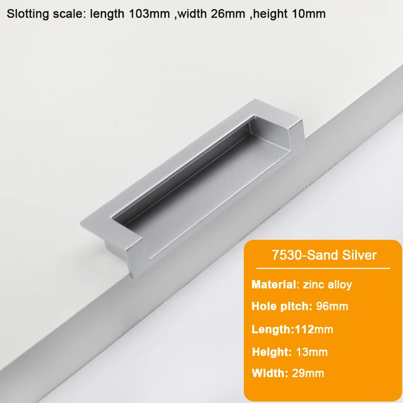 

Ручки для шкафов JUIDINTO черные 96-192 мм