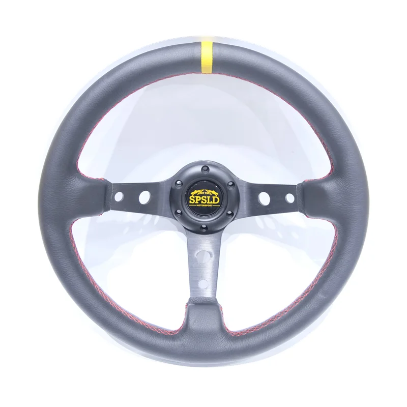 

Refitting Racing 14 Inch 350mm Deep Concave Drift Steering Wheel / Leather Steering Wheel