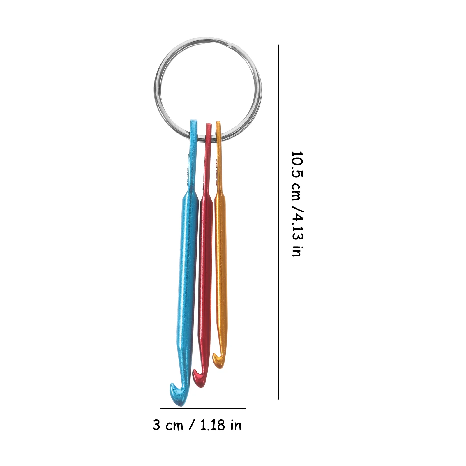 4 шт. крючок для ключей алюминиевый инструмент портативный плетения пряжи