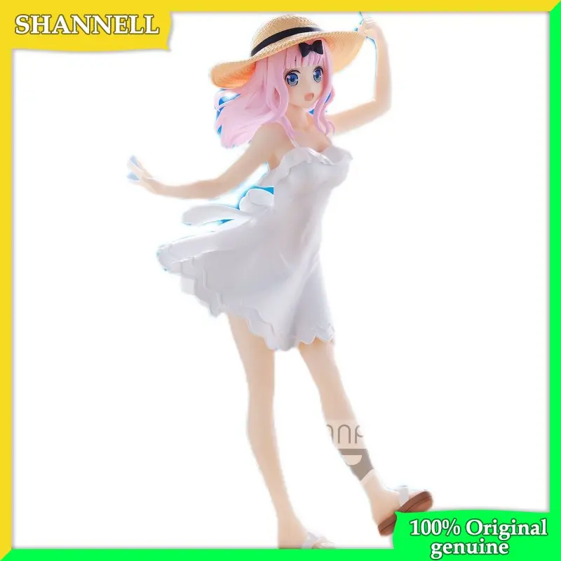 

Kaguya-sama: Love Is War Fujiwara Chika Beach Girls 100% Original genuine PVC Action Figure Anime Figure Model Toys Doll Gift