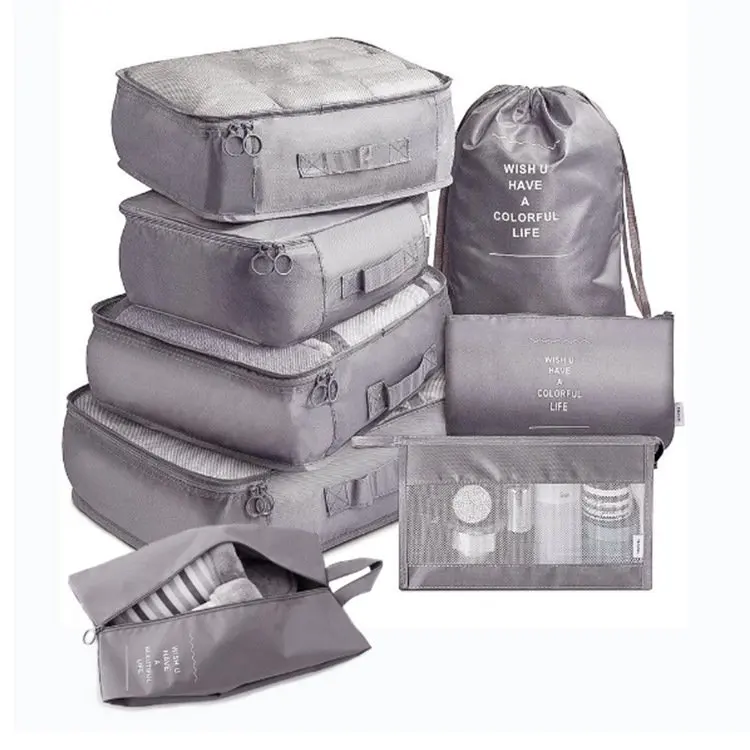 

8 Set Packing Cubes Luggage Packing Organizers for Travel Accessories