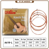 alice acoustic bass strings a618 l nickel alloy wound strings 0 040 0 95 inch for acoustic bass