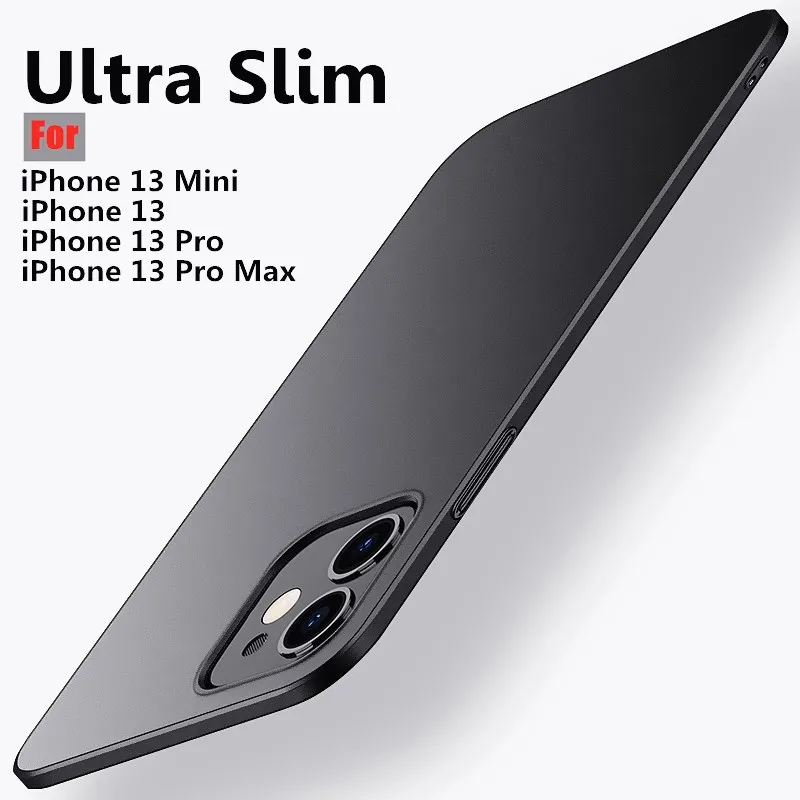 

Case for IPhone 13 Pro Max Slim Matte Phone Case for IPhone 12 13 11 Pro Max Mini Xs Max XR X 7 8 6 6S PIus SE 2020 Back Cover