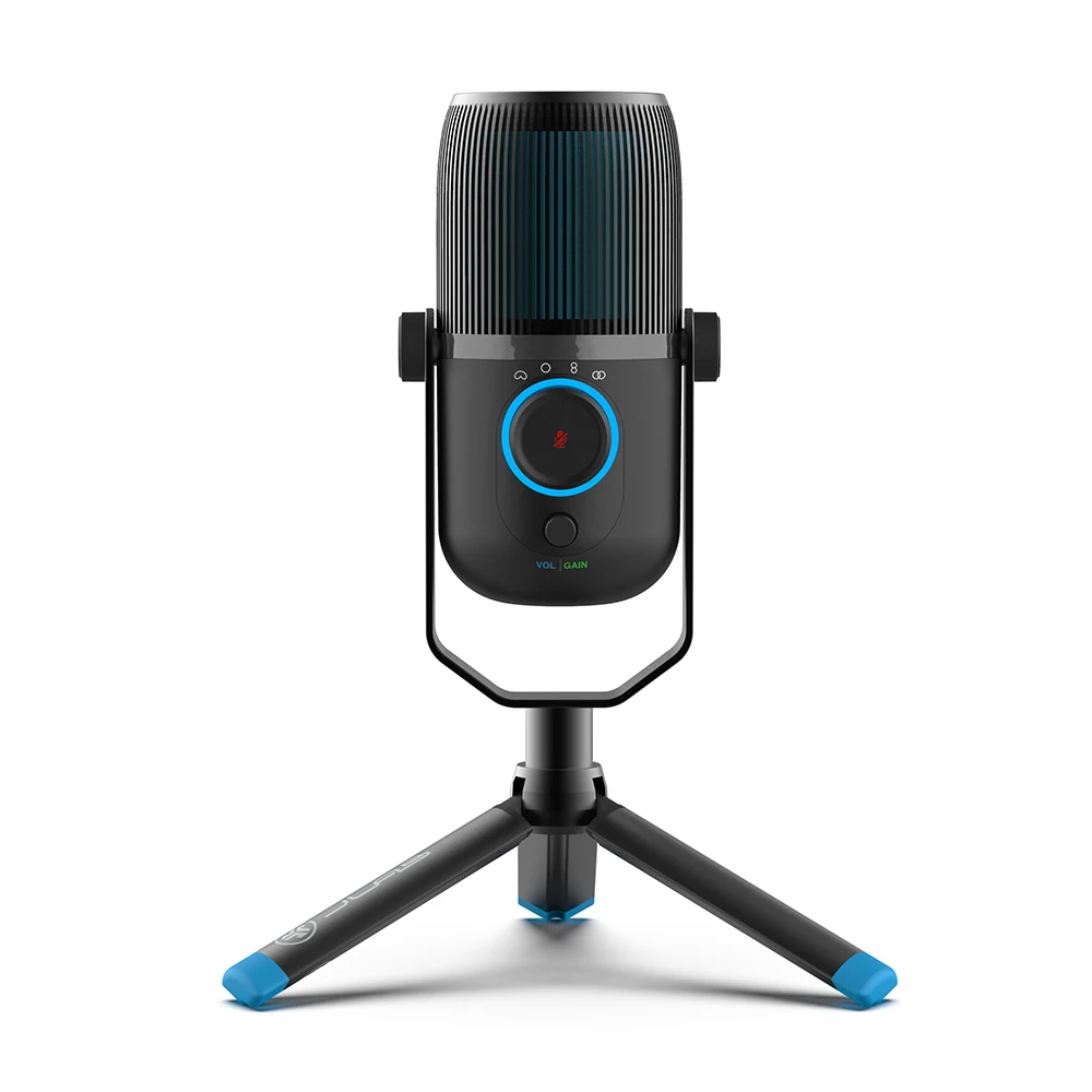 Talk USB Microphone with Optional Cardioid, Omnidirectional, Stereo, Bidirectional Signatures, Volume, Gain Control, Quick Mute