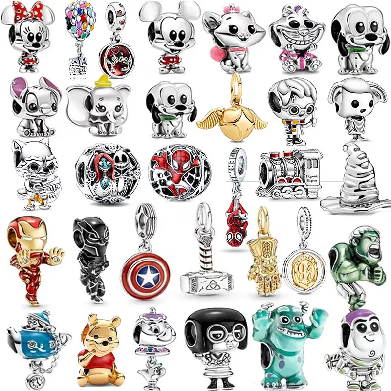 Бусина-Шарм Ститч из серебра 925 пробы для браслетов Pandora