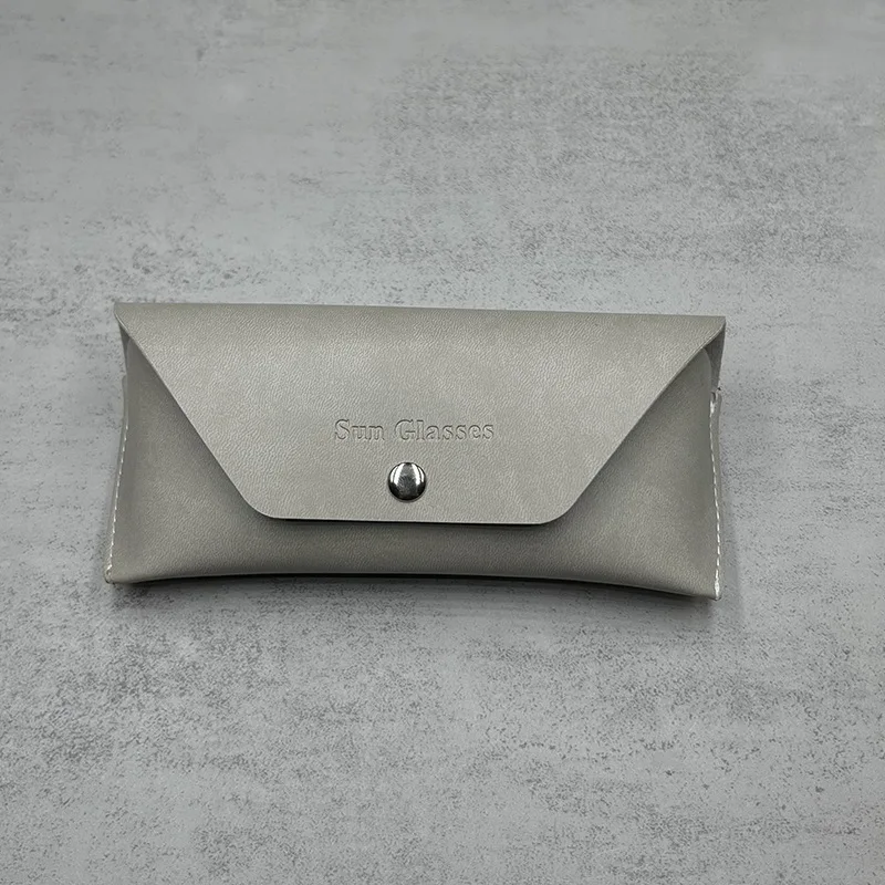 

Серый Чехол для очков из искусственной кожи, чехол для солнцезащитных очков, Женский футляр для очков для мужчин и женщин, футляр для очков для чтения с металлической пряжкой, футляры для очков