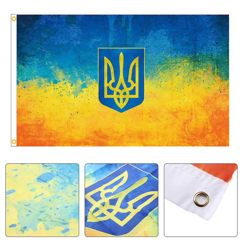 

Флаг баннер, украинский флаг, синий желтый флаг 90*150 см, украинский национальный флаг Украины, летающий флаг без флага, украшение для дома