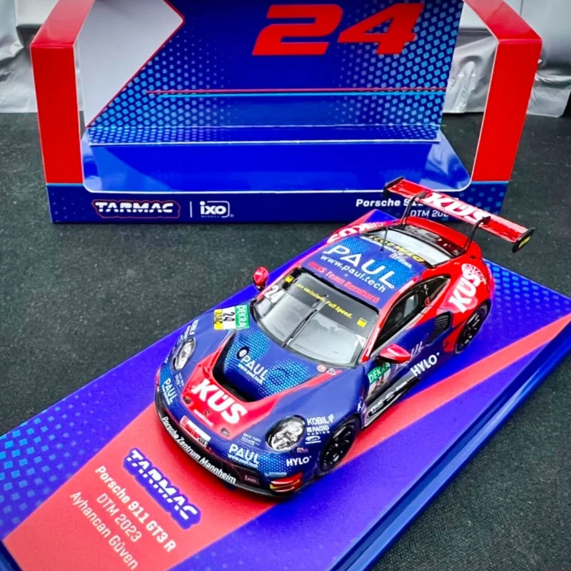Фото Горячая новинка! В наличии TW 1:64 Scale 911 R # Масштабная модель автомобиля 24 DTM 2023 из литого сплава, коллекционный декоративный предмет, игрушечная машинка №2