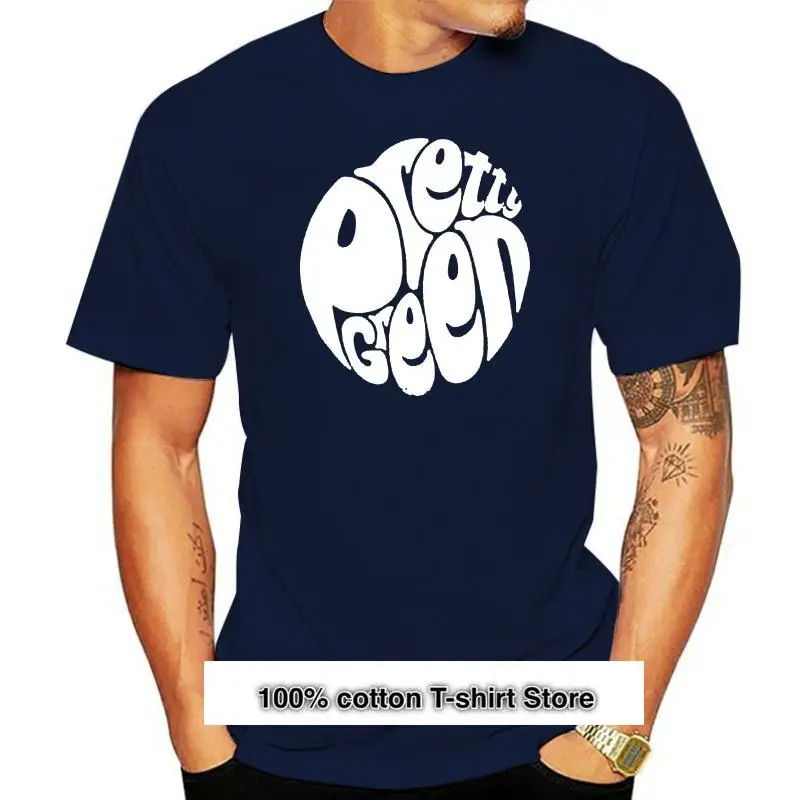 

Camiseta azul marino con estampado gráfico de cachemir y Logo de Gillespie de Pretty Green