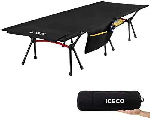 Cot for Adults, Folding Cot for Camping Portable Bed Sleeping Cot, Lightweight Backpacking Cot Strong Support 330 Lbs for Tent,O