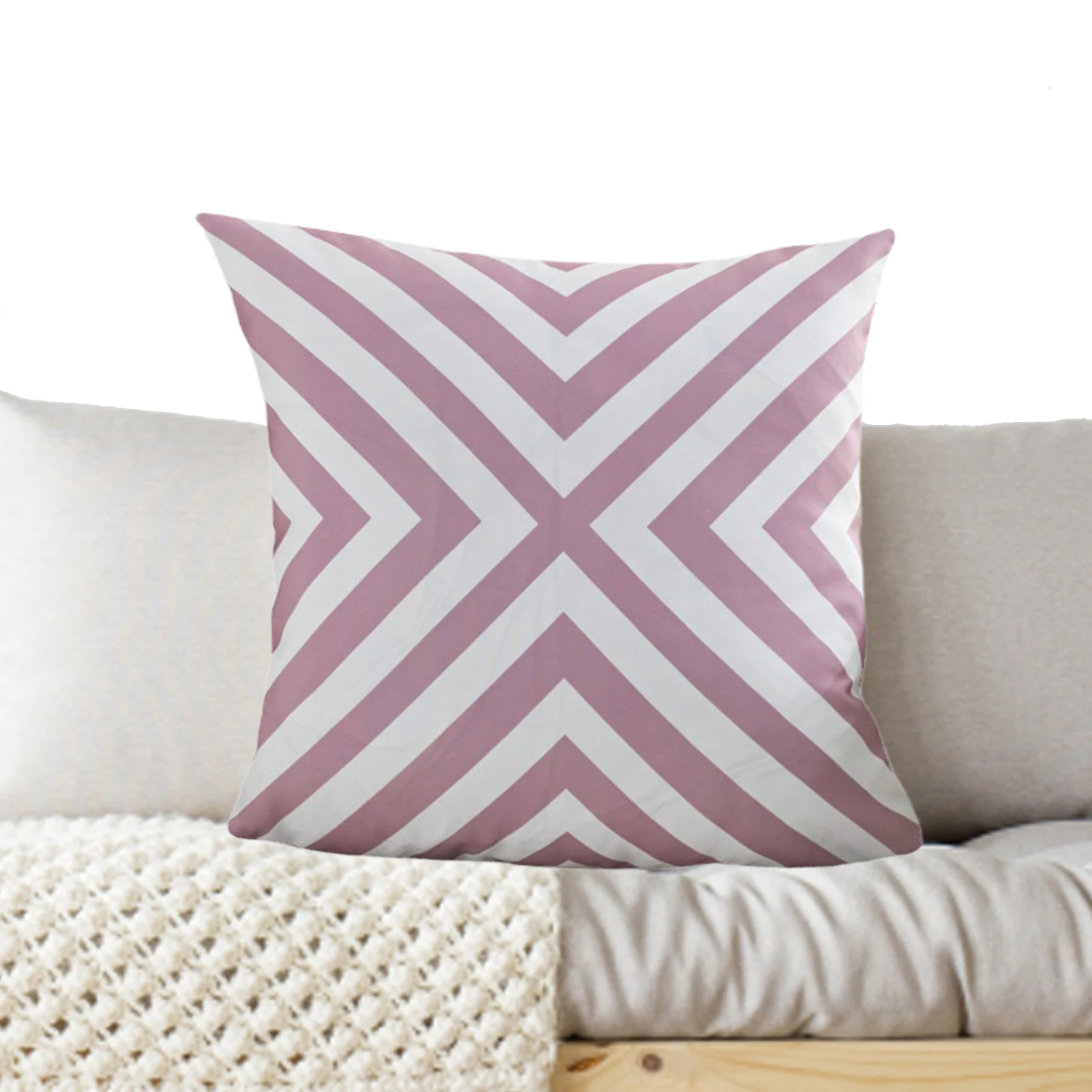 

Set of 2 Decorative Pillow Covers 18x18 in Modern Geometric Pillowcases Waterproof Square Pillow Case for Couch Sofa Bedroom