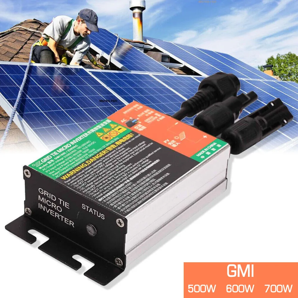 

Универсальный инвертор DC 12 В 24 В GMI500 GMI600 GMI700, инвертор с ЖК-экраном, сетчатый инвертор, Преобразователь мощности, внутрисетчатый микроинверт...