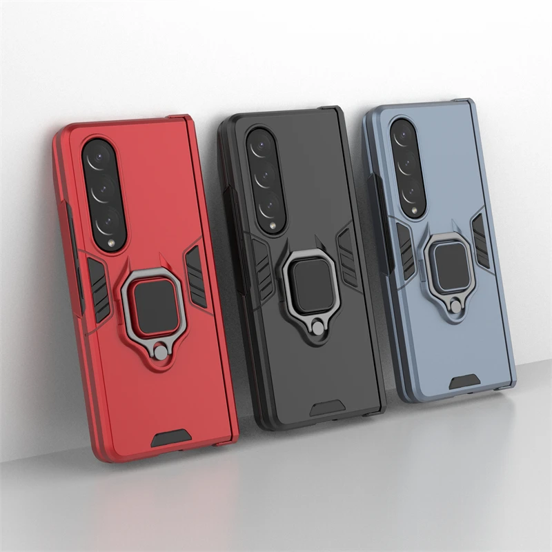 

For Samsung Fold 4 Case Cover for Samsung Galaxy Fold 4 Capas Shockproof Ring Stand Magnetic Holder Fundas Samsung Fold 4 Fold4