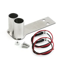 1pcs 110 rc car stainless steel exhaust pipe led modified upgrade part for 110 drift rc car model accessories