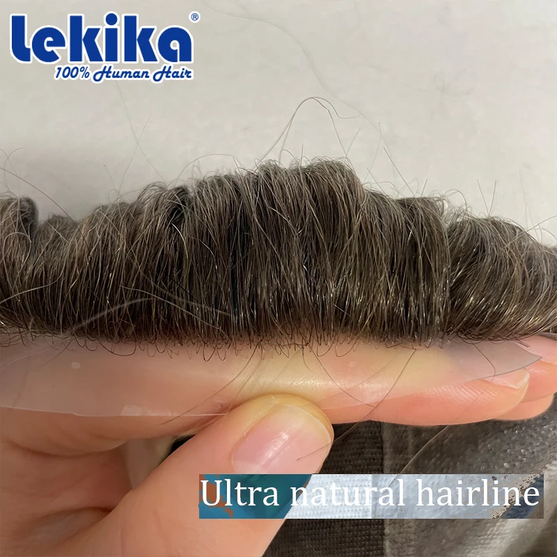 Фото Накладка для волос 2'' Wide Edge AUSTRALIA Toupee из швейцарского кружева, система замещения волос из натуральных человеческих волос, идеальный протез из натуральных волос Реми, аксессуары для волос №5