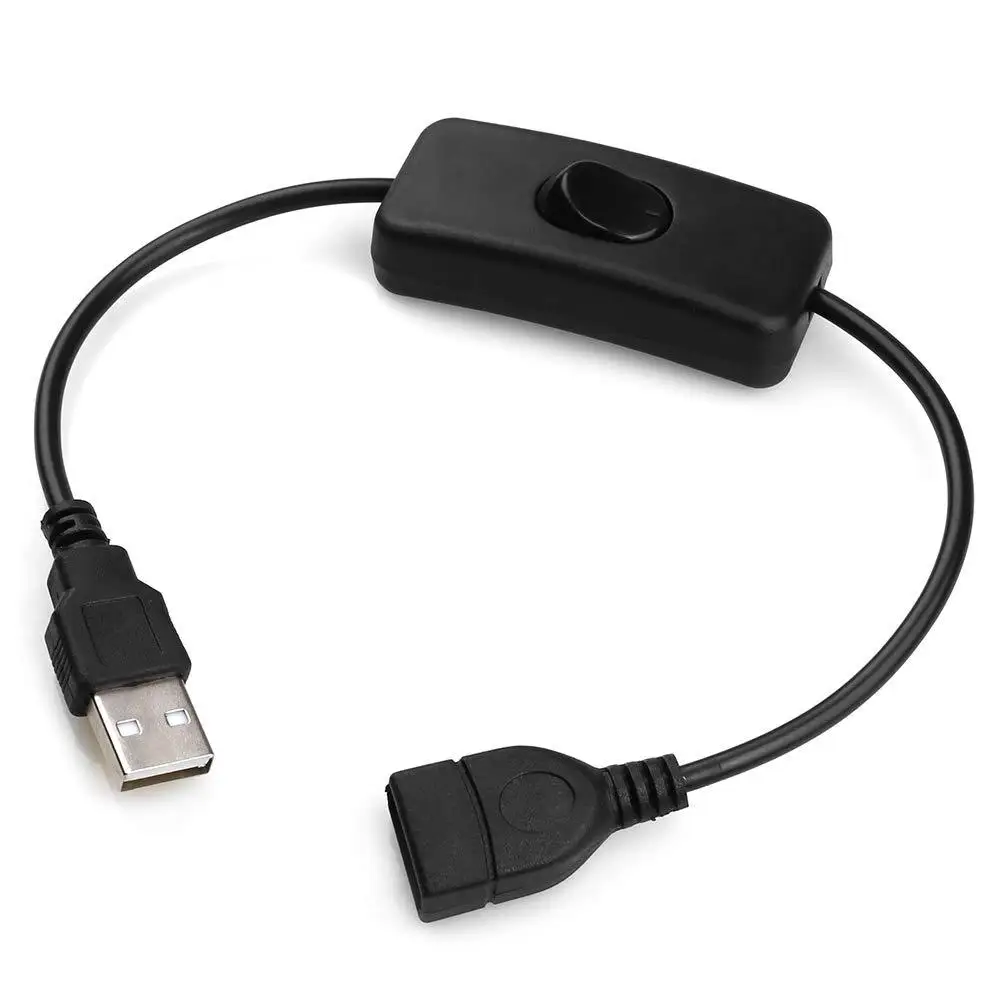 

30 см USB-переключатель питания, адаптер прерывания, удлинитель, светодиодный светильник, можно подключить в черно-белом E2