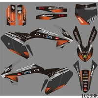 full graphics decals stickers motorcycle background custom number name for ktm sx 65 sx65 2016 2017 2018 2019 2020