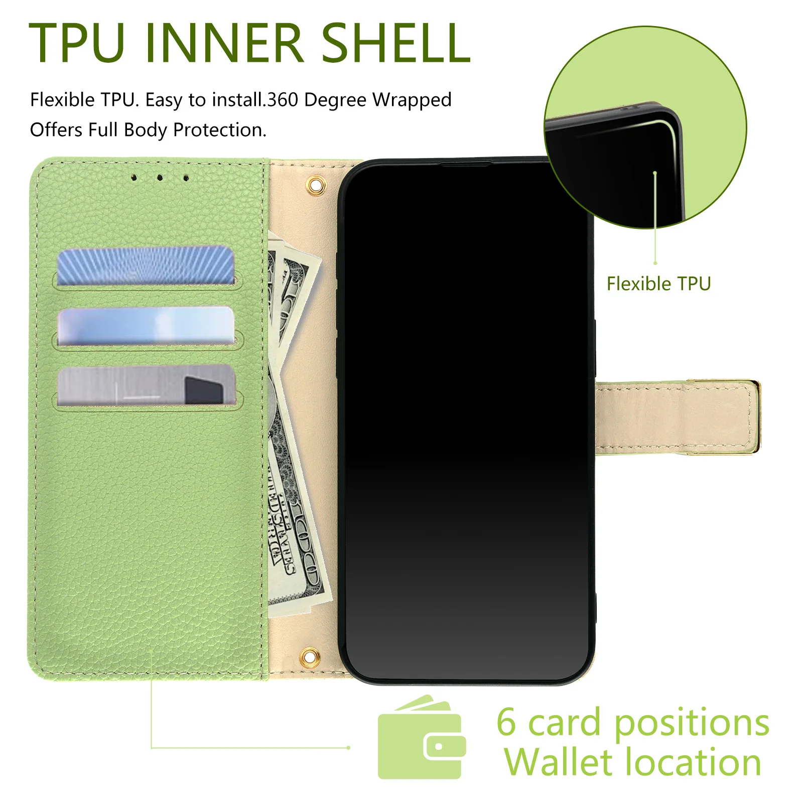 Магнитный чехол-кошелек с золотой пряжкой для Xiaomi Mi 14 Pro 13 Ultra Mi13Pro роскошный