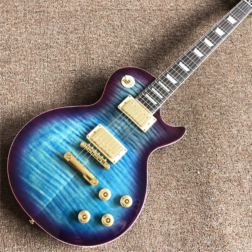 

Новая электрическая гитара Blueburst на заказ, фингерборд из палисандра, гитара Eletrica, фурнитура золотого цвета, Высококачественная гитара