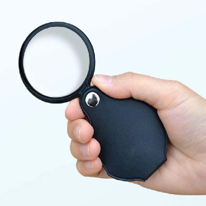 

Folding Bag Optical Lens 6X Magnifying Glass Holding Mini High Definition Magnifying Glass Looking Map Jewelry Identification
