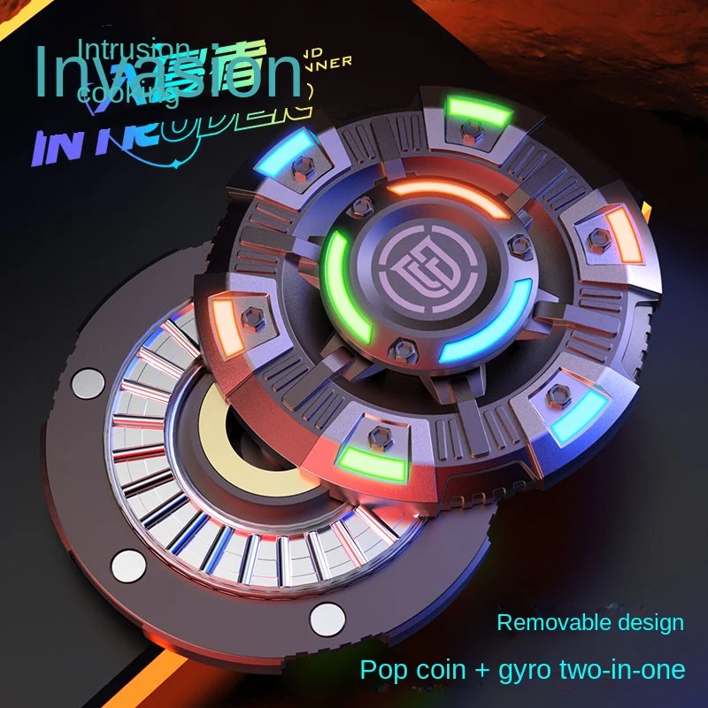 

Гироскоп для пальцев 2023, новый Invader Pop Coin, многофункциональная декомпрессионная игрушка для взрослых