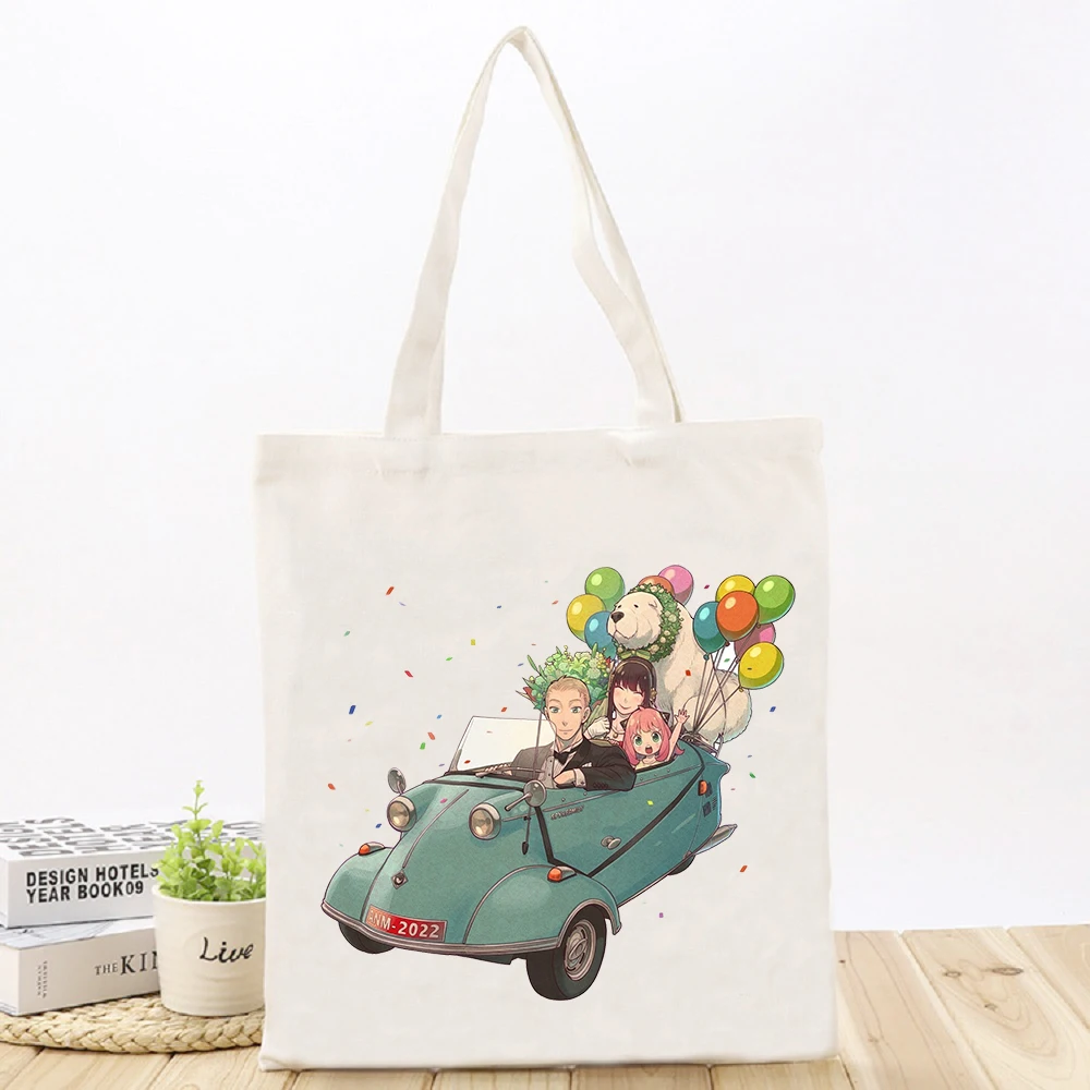 

SPYxFAMILY Women's Shouler Bag Printed Fashion Lovely Canvas Bag Waterproof Simple elegant Leisure Large Capacity Shopping Bag