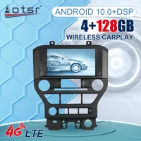 128g android 10 car gps navifor ford mustang gt500 2015 2020 headunit multimedia player car radio tape recorder dsp carplay unit