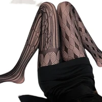 sexy asymmetry hollow fishnet stockings lolita harajuku women tights wear party pantyhose sexy underwear cosplay gothic costume