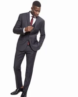2022 latest coat pant designs dark grey men suit slim fit skinny 3 piece custom blazer groom suits simple tuxedo terno masculino