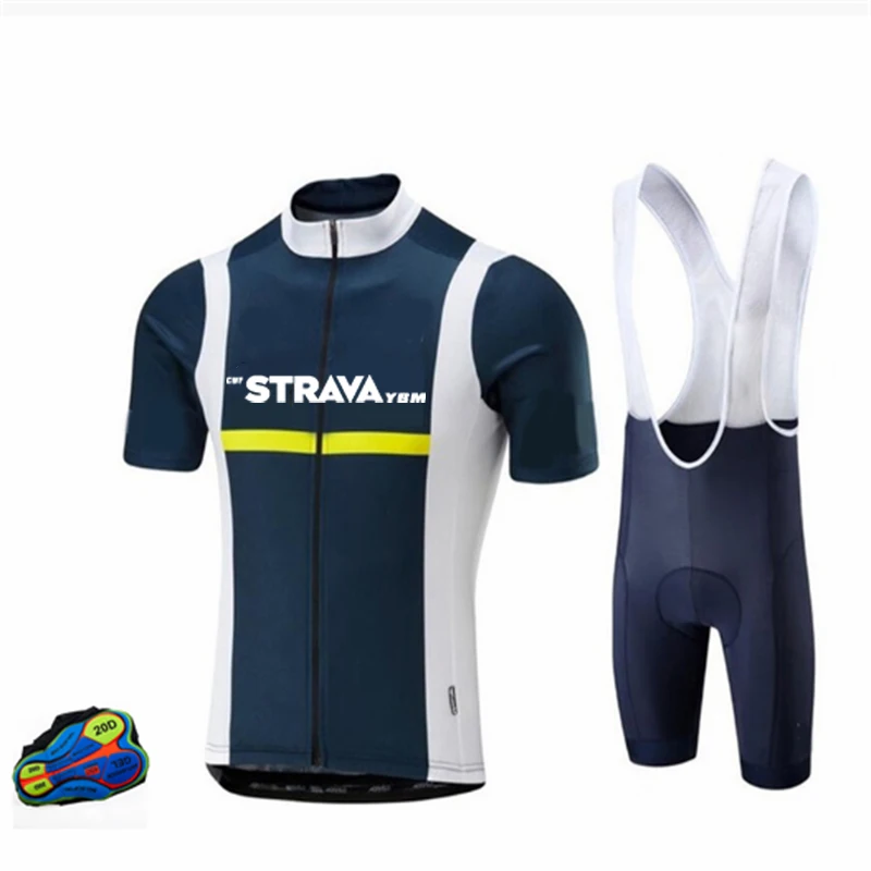 

Men's Short Sleeve Cycling Jersey With Bib-short 2022 New Cycling Set Breathable Bicycle Uniform Racing Sport Mountain Bike Suit