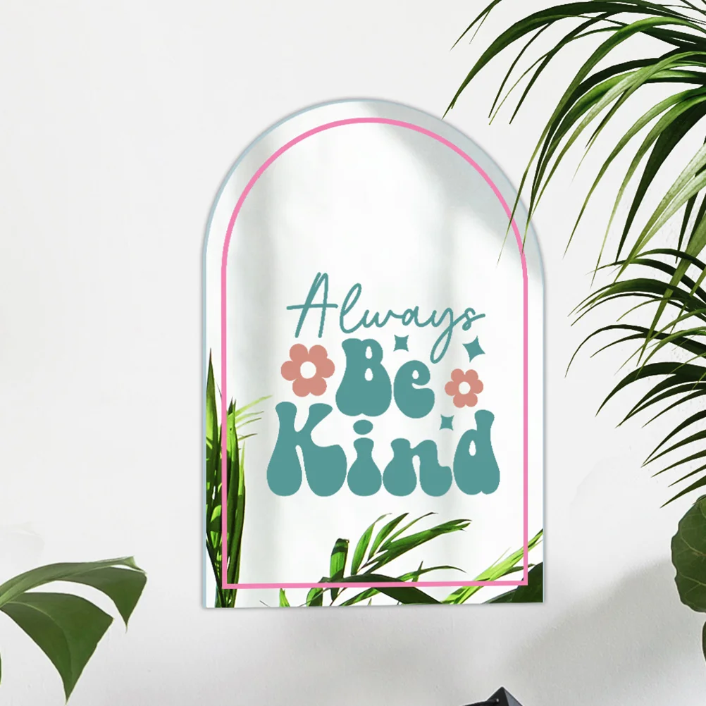 

Adhesive Acrylic Mirror Sheet Arch Mirror Wall Sticker for Bathroom Bedroom