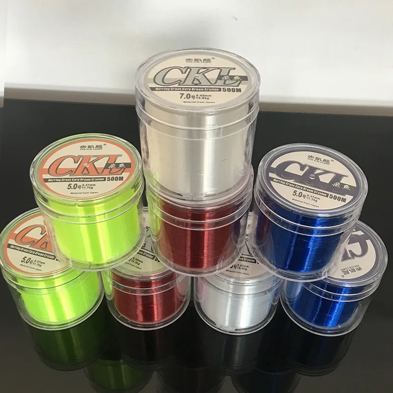 

500M Extra Strong Monofilament Nylon Line Goods Summer Carp Accessories Winter Ice for Fishing Kite String Free Shipping