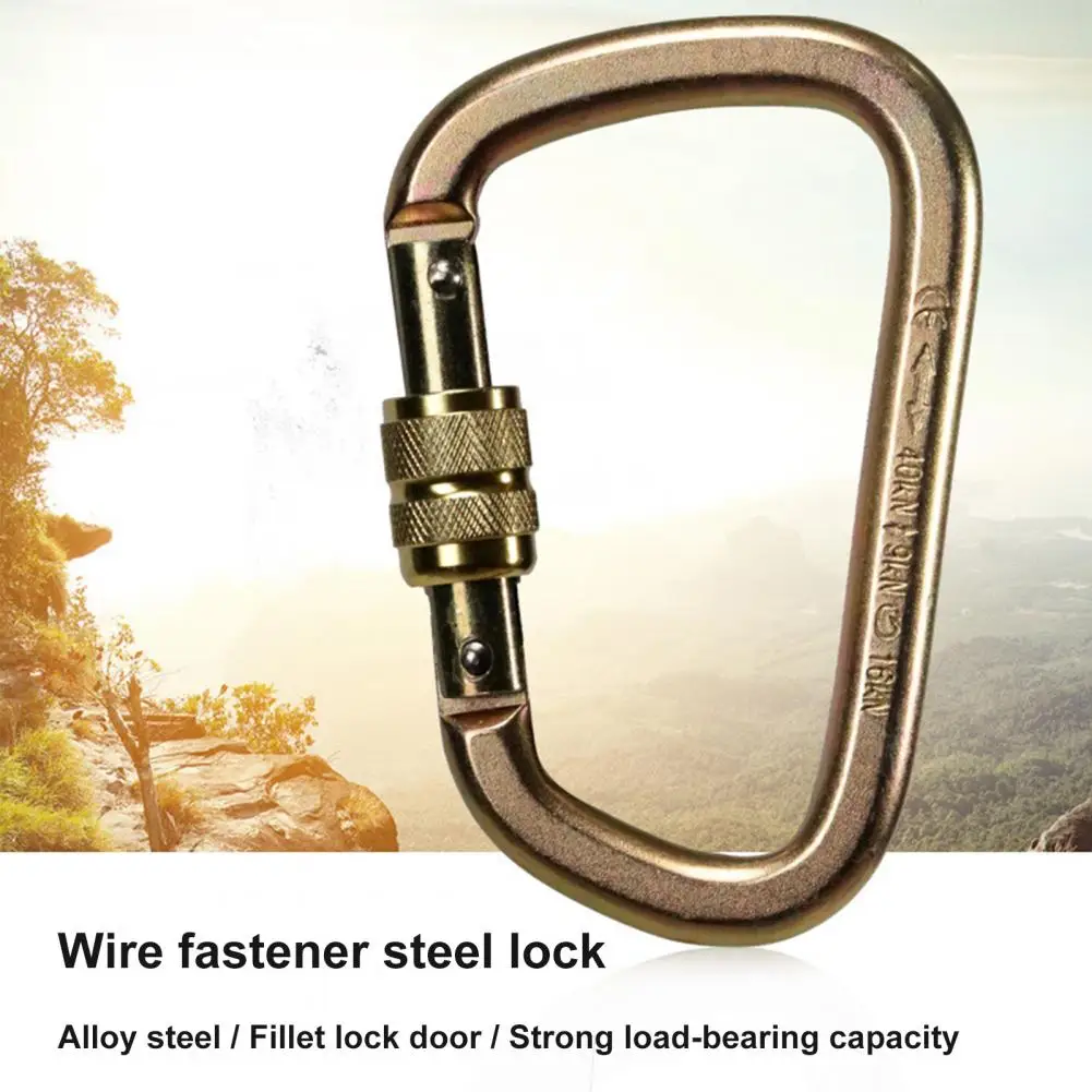 

Automatic Thread Lock Portable Anti Rust Anti-slip Rock Climbing Carabiner Clip Camping Accessories