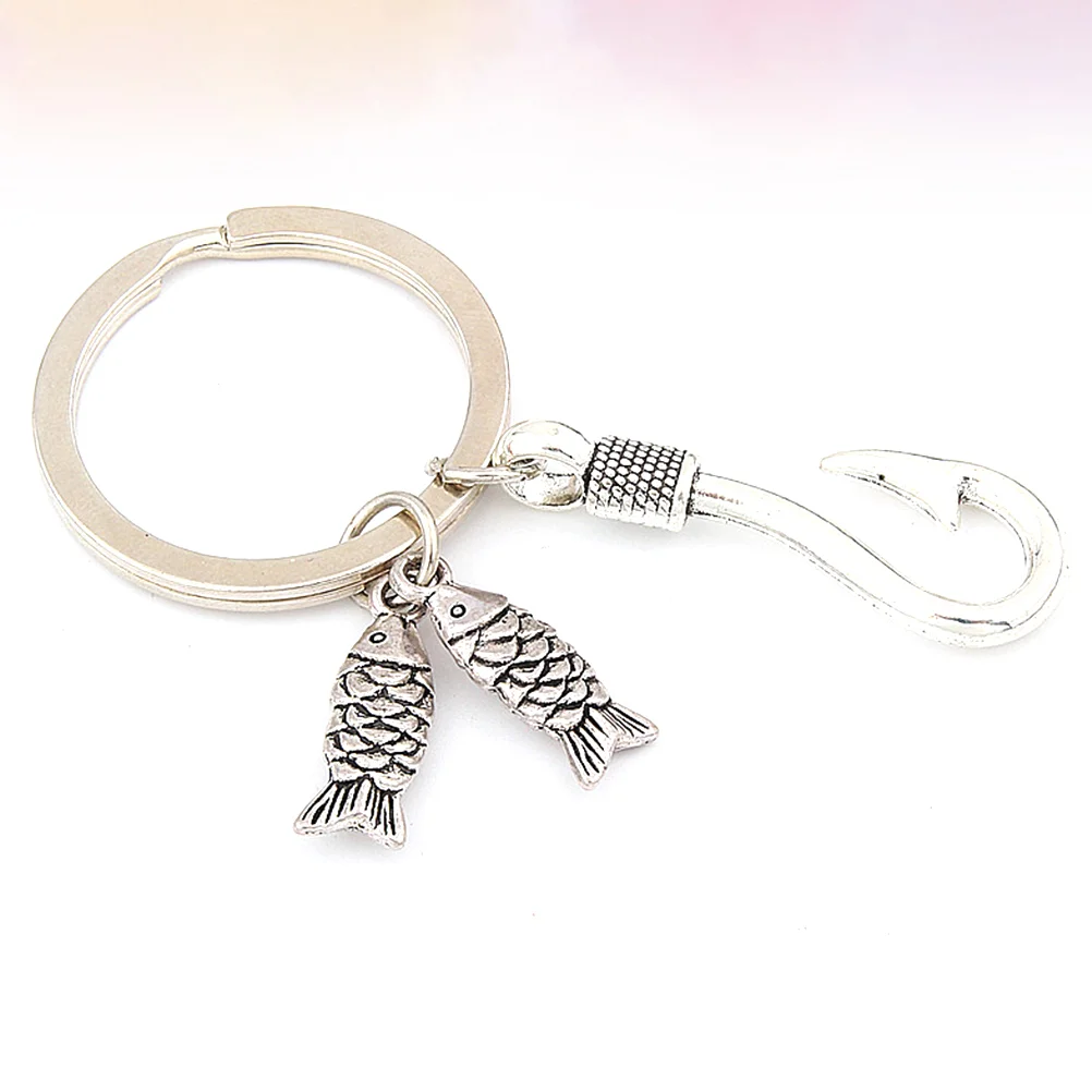 

Locket Men Bag Pendant Keychains Fish Hook Father Keychain Adult Keychain Mens Keychain Pendant Creative Gift Key chain